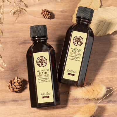 Revitalize Your Hair with Laikou Morocco Hair Essential Oil - 60ml of Nourishing Argan Oil for Luxurious Smoothness and Frizz Control