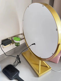 Illuminate Your Beauty: 30CM Lighted Vanity Makeup Mirror with 3 Adjustable Color Modes and 15X Magnification
