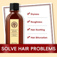Revitalize Your Hair with Laikou Morocco Hair Essential Oil - 60ml of Nourishing Argan Oil for Luxurious Smoothness and Frizz Control