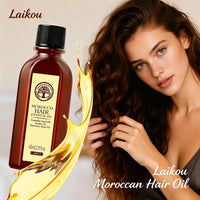 Revitalize Your Hair with Laikou Morocco Hair Essential Oil - 60ml of Nourishing Argan Oil for Luxurious Smoothness and Frizz Control