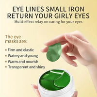 Revitalize Your Eyes with 60Pcs Aloe Vera Collagen Eye Masks - Say Goodbye to Dark Circles and Puffiness!